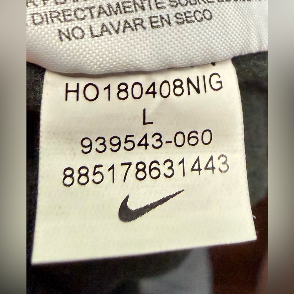 Nike Youth Large Dark Gray Black Jogger Pants Orange Swoosh Athletic - Picture 13 of 13